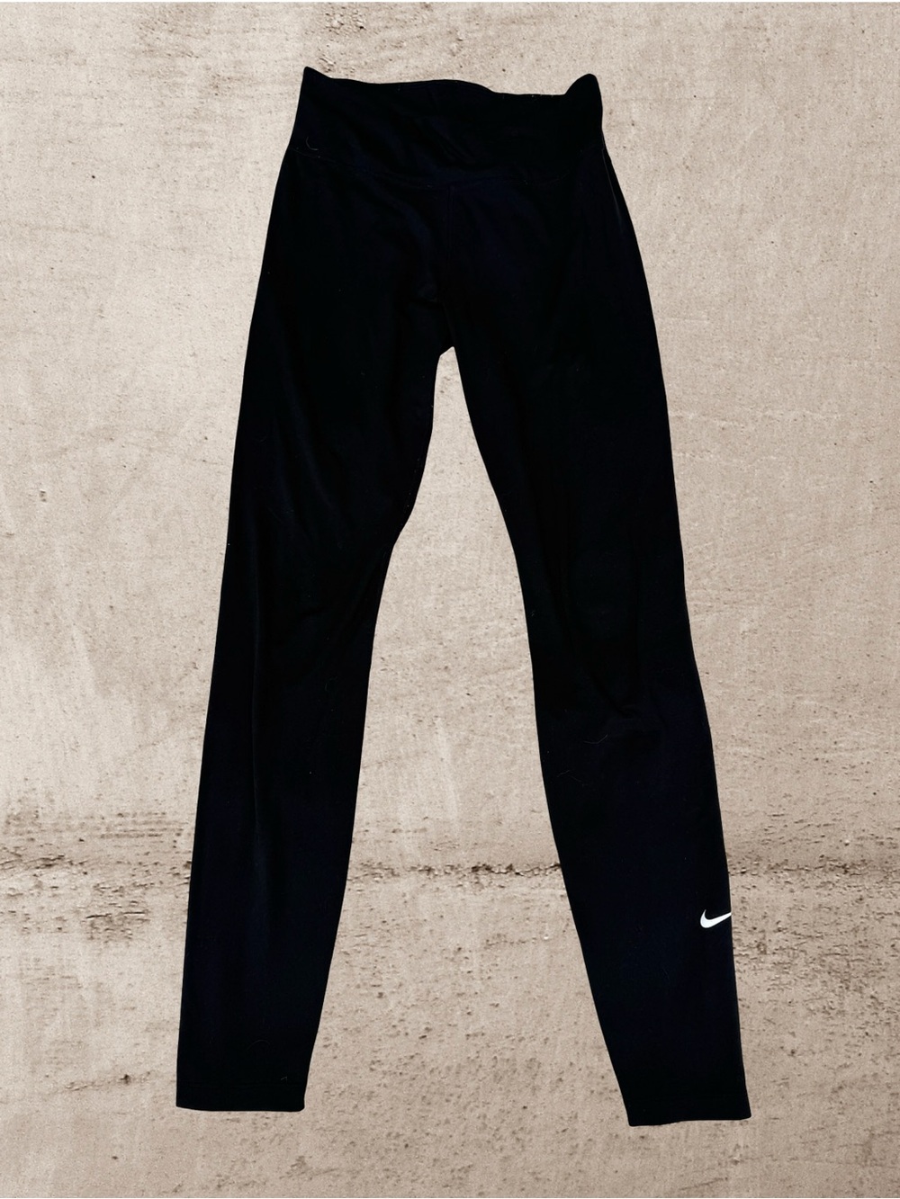 Nike One Dri-FIT Mid-Rise Full Length Leggings Women's Small Black DD0252-010